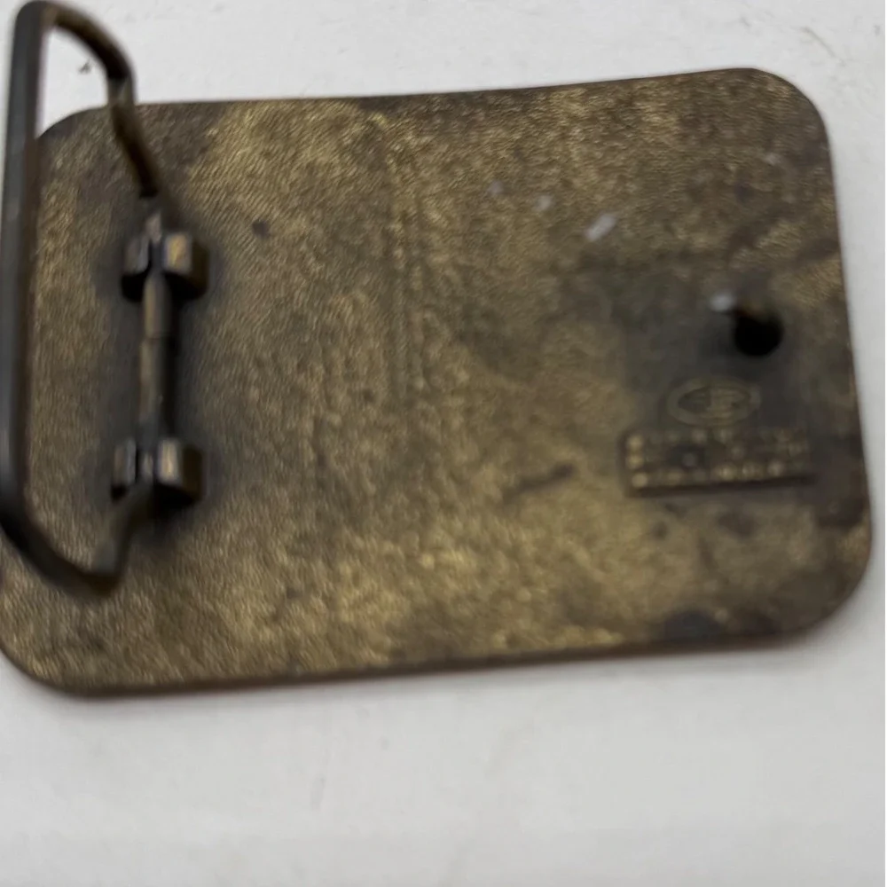 Vintage NAPA Bearings Belt Buckle RJ Roberts USA Brass Tone Automotive Promo‎